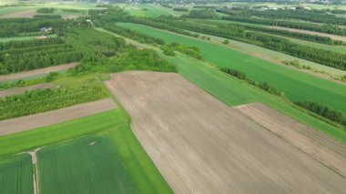 Çiftlik arazileri ve köy arazilerinin havacılık doğası.