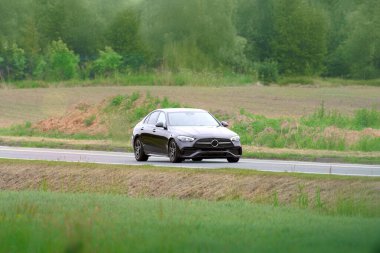 Modern premium car showing stylish elegance