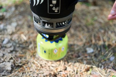 Taşınabilir jetbula kamp sobası ısıtma suyu 19.09.2025 Polonya, Avrupa