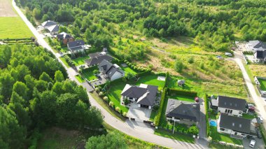 Avrupa köyü yüksek açılı