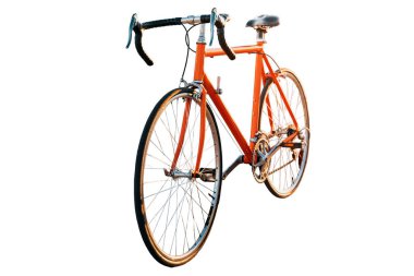 Dağ bisikletinin izole edilmiş beyaz görüntüsü