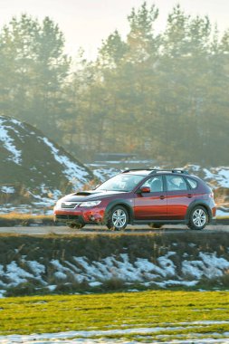 Modern otomotiv tasarımı kompakt hatchback modeli