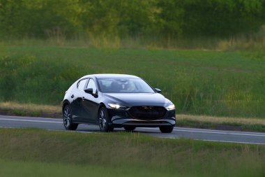 Sporty hatchback with modern automotive design