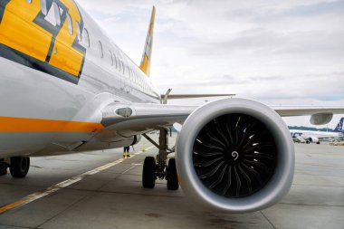 BUZZ by Ryanair International flight plane waiting 18.09.2025 Poland, Europe