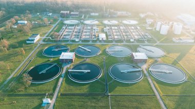 Sürdürülebilir kanalizasyon arıtma ve arıtma tesisi