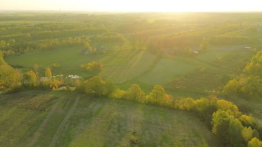 Kırsal manzaranın manzaralı havası