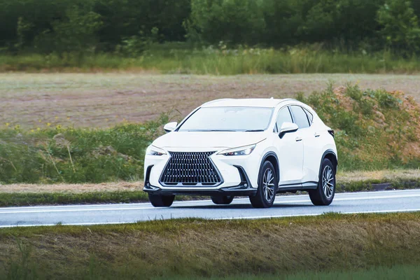 Japonya 'dan gelen hibrit SUV kırsal alandan geçiyor