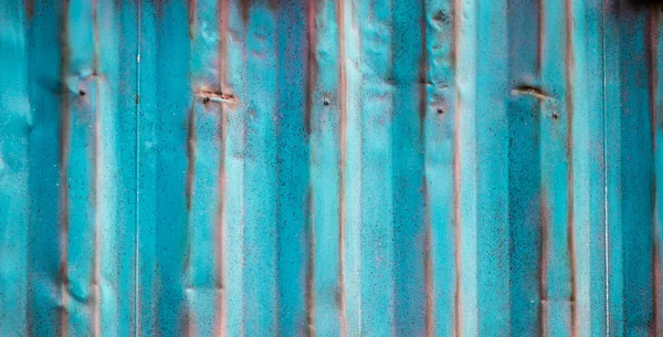Panneau Mural Métal Bleu Rouillé Avec Effet Grunge Pour Textures — Photo