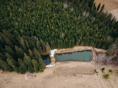 Bir bahçeye yakın bir dağ.
