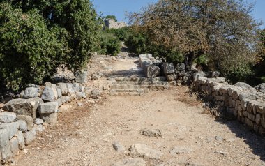 İsrail 'in kuzeyindeki Nimrod Kalesi