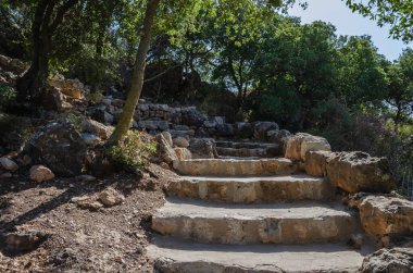 İsrail 'in kuzeyindeki Nimrod Kalesi