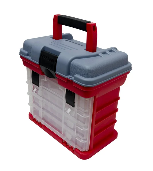 Cajas Plástico Contenedores Para Almacenar Transportar Herramientas Varias Cosas Pequeñas — Foto de Stock