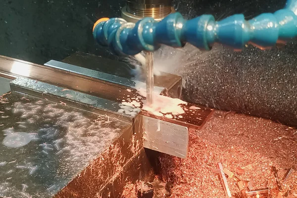 Processing Bronze Blanks Multi Purpose Cnc Machine Different Tools — Stock Photo, Image