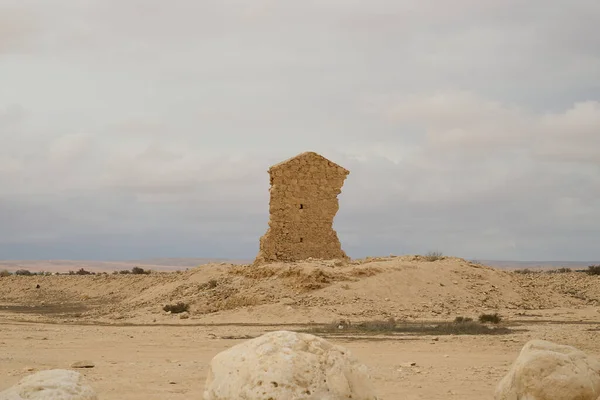 Ruínas Uma Estação Ferroviária Turca Deserto Negev Israel Construíram Mais — Fotografia de Stock