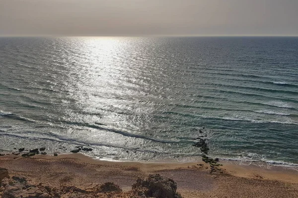 Θέα της παραλίας Argaman στη Νετάνια στο Ισραήλ — Φωτογραφία Αρχείου