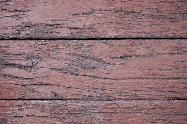 Beschilderde planken zijn oud bekleed met bruine verf — Stockfoto