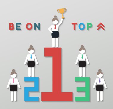 Düşünce liderlik iş kavramı