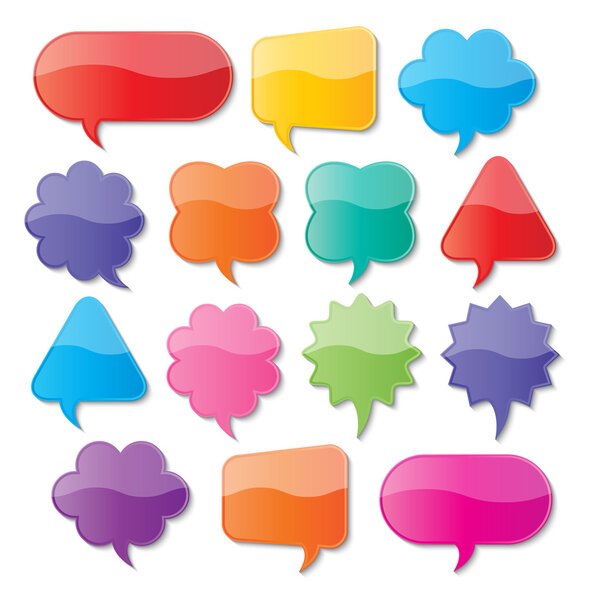 paper speech bubbles