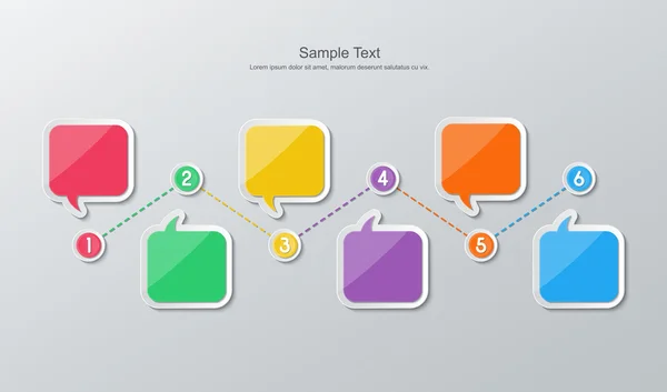 Flat design timeline infographics — Stock Vector