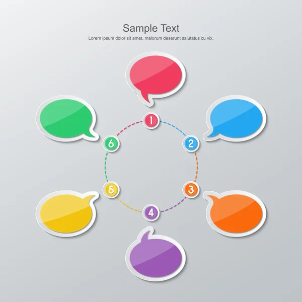 Infográficos de cronograma de design plano — Vetor de Stock