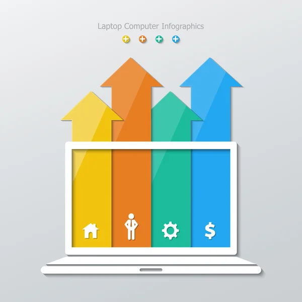 Infographie informatique papier — Image vectorielle