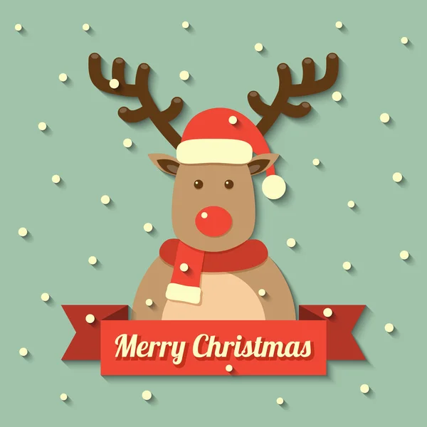Noël fond de renne — Image vectorielle