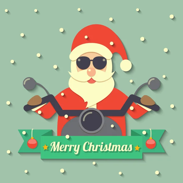 Navidad Santa Claus fondo — Vector de stock