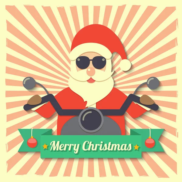 Navidad Santa Claus fondo — Vector de stock