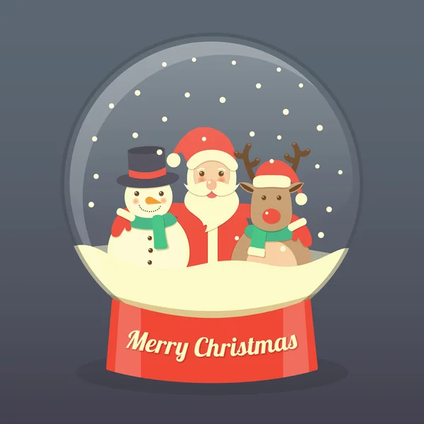 Christmas santa claus achtergrond — Stockvector