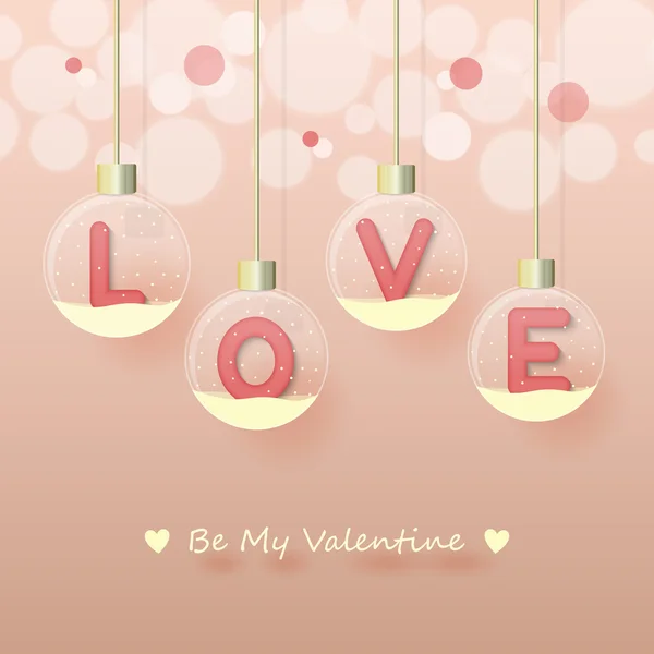 Amor día de San Valentín fondo — Vector de stock