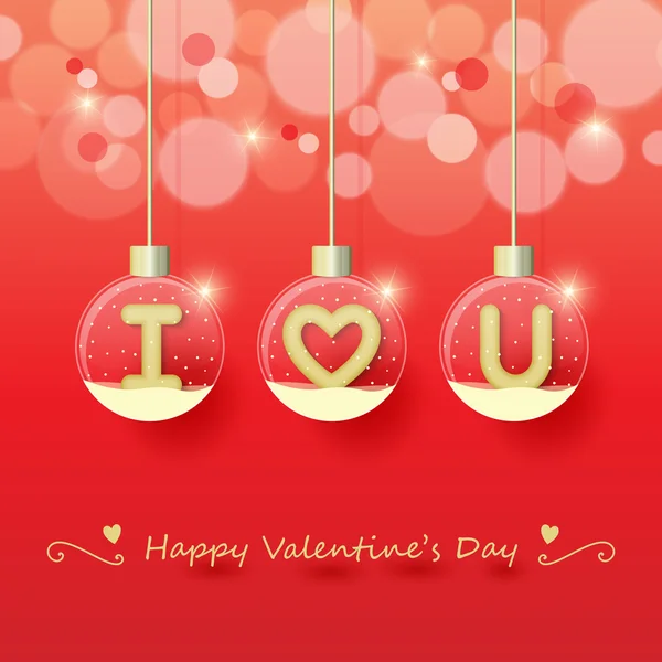Aftelkalender voor Valentijnsdag achtergrond liefde — Stockvector