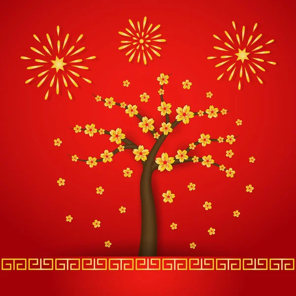 Китайский новый год cerabration фон — стоковый вектор
