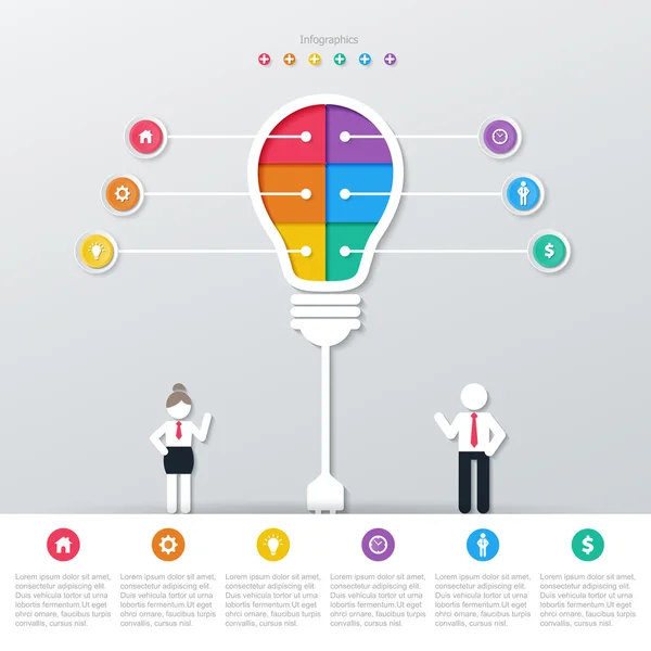 Obchodní koncept infografika — Stockový vektor