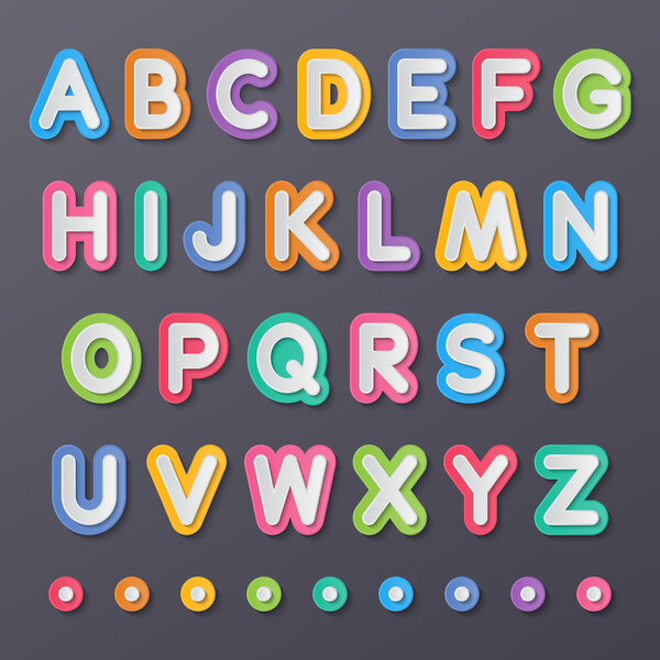 paper capital alphabet letters