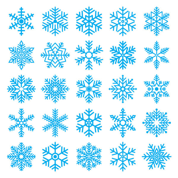 Рождественский набор снежинок
