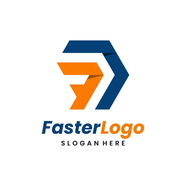 Logistic Logo Vector Para Empresas Empresas Diseño Moderno Plantilla Logotipo — Vector de stock