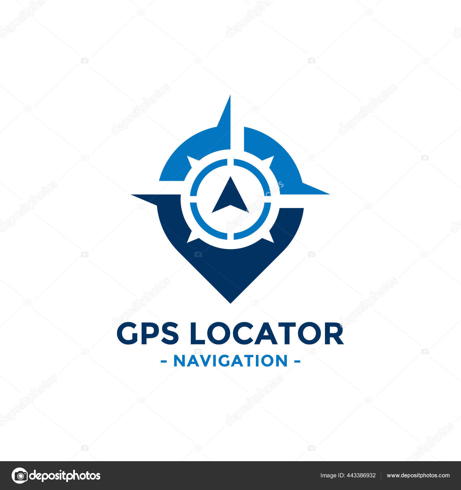 GPS logo Stock Vector