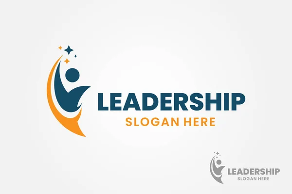 Success People Logo Template Design Leadership Logo Concept Healthy Life — Stock Vector