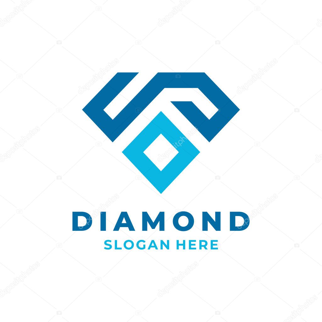 Diamond Logo Template Design. Vector illustration