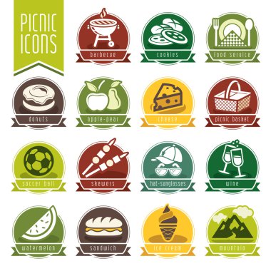 Piknik Icon Set