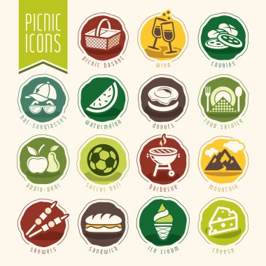 Piknik Icon Set