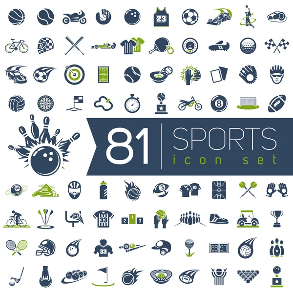 web ve mobil için spor vektör simgeler.