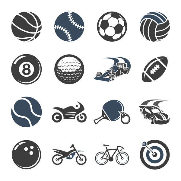 Sport vector icons for web and mobile. — Stock Vector