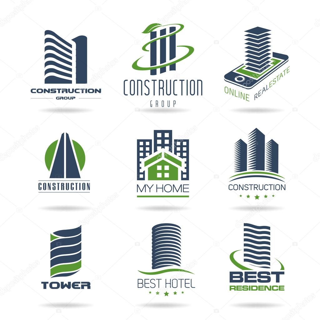 Building and construction icon set