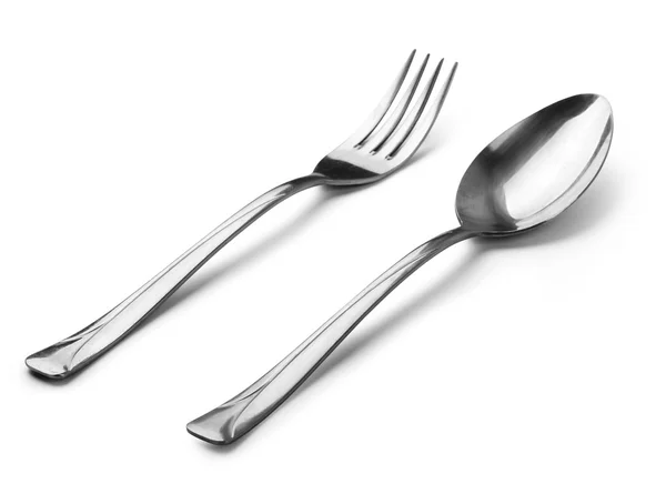 餐具-勺子与剪切路径 — 图库照片