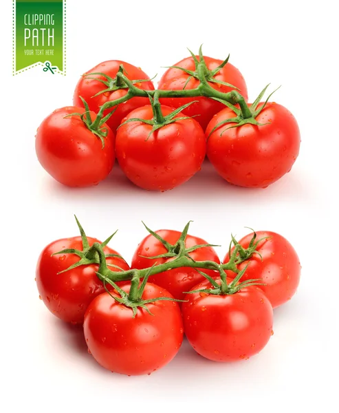 Set di pomodori con percorso di ritaglio - 2 — Foto Stock