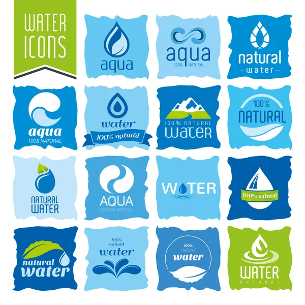 Conjunto de ícone de água —  Vetores de Stock