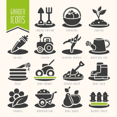 Bahçe - çiftlik Icon set