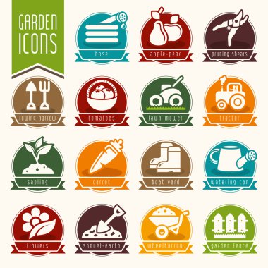 Bahçe - çiftlik Icon set