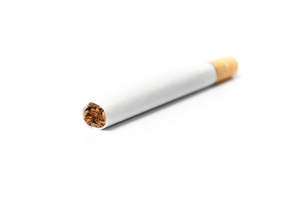 Cigarett Isolerad Vit Bakgrund — Stockfoto